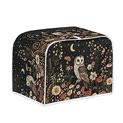 Talayituse Owl Daisy Mushroom Moon Print 2 Slice