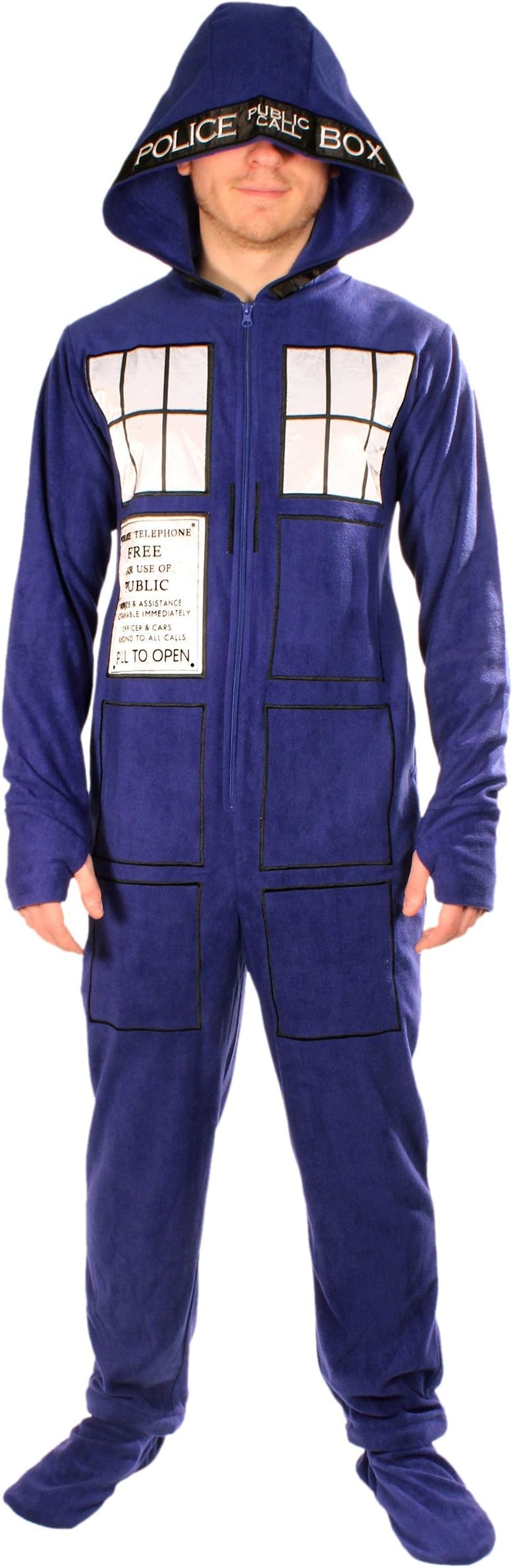 Undergirl Doctor Who: Adult Tardis Pajamas Small