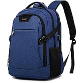 DUALSNG Travel Work Laptop Backpack With USB Charging Port Fits 15.6 15 14 13 Inch Laptop and Notebook Business Anti Theft College Computer Bag Back Pack for Women Men - Navy Blue