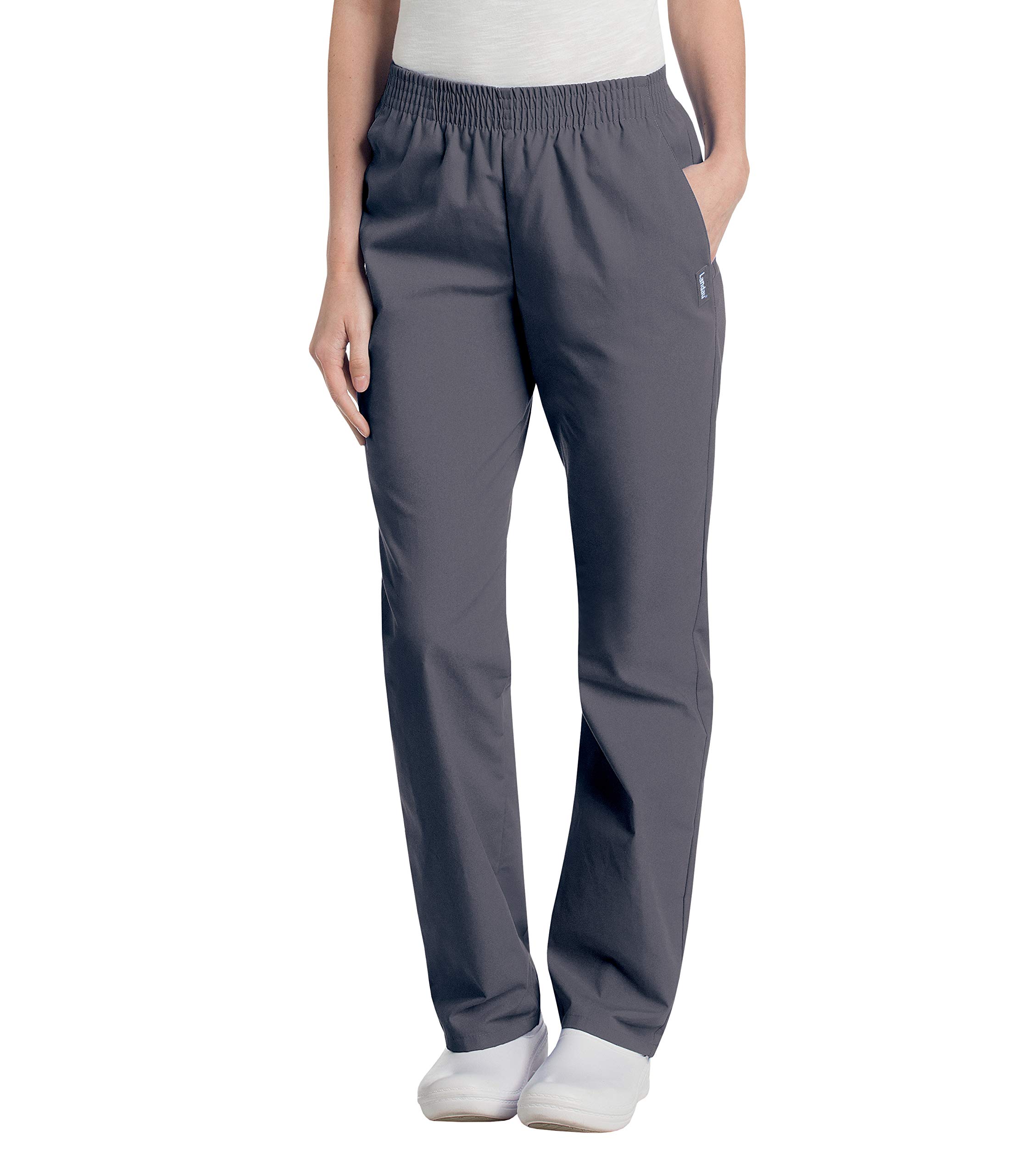 Essentials Relaxed Fit 2-Pocket Elastic Scrub Pants for Women 8327