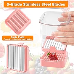 Upgraded Fruit Slicer Cup, Strawberry Slicer with