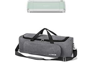 LLYWCM Lightweight Carrying Bag Compatible with Cricut Explore Air Cricut Maker Cricut Explore Air 2, Foldable Travel Tote Case for Die-Cut Machines Accessories and Supplies (Gray)