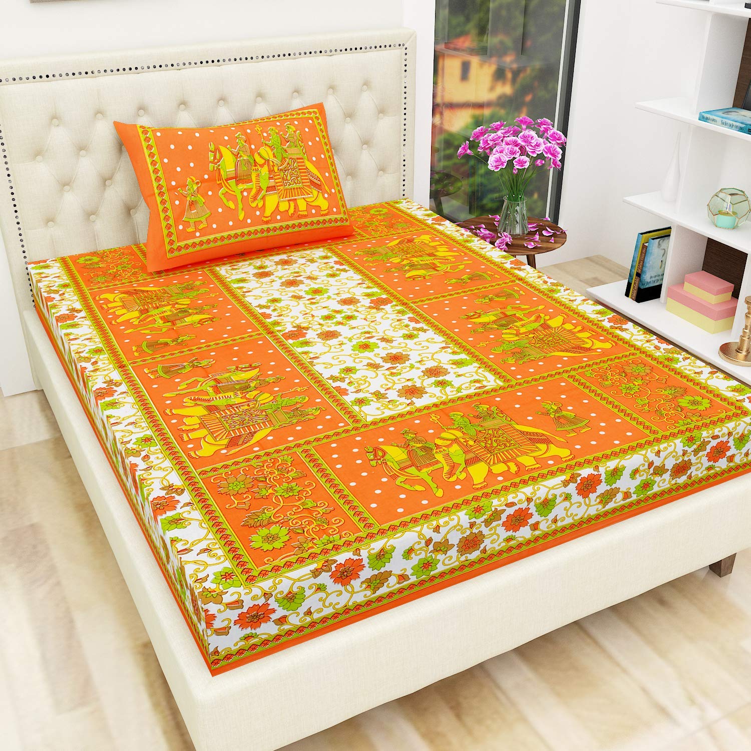 BedZone Cotton Comfort Rajasthani Jaipuri Traditional 1 Single
