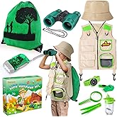 YOPINSAND Kids Explorer Kit & Bug Catcher Kit, Kids Camping Gear, Outdoor Exploration Set with Vest & Hat, Backpack, Ideal Outdoor Camping Adventure Toys for Boys Girls