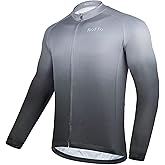 ROTTO Cycling Jersey Mens Bike Shirt Long Sleeve Gradient Color Series