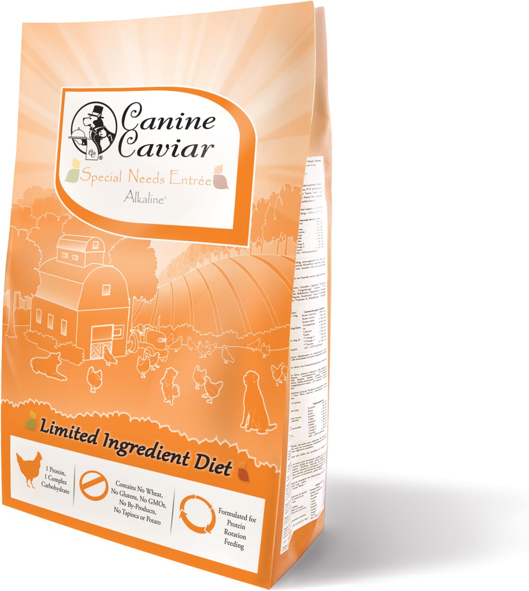 Canine Caviar Dry – Dry Dog Food, Alkaline, 11 lbs.