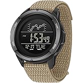 findtime Military Watches for Men Tactical Digital Sport Watch Waterproof Army Outdoor Nylon Strap Electronic Mens Watch LED Luminous Alarm Stopwatch Relojes para Hombres