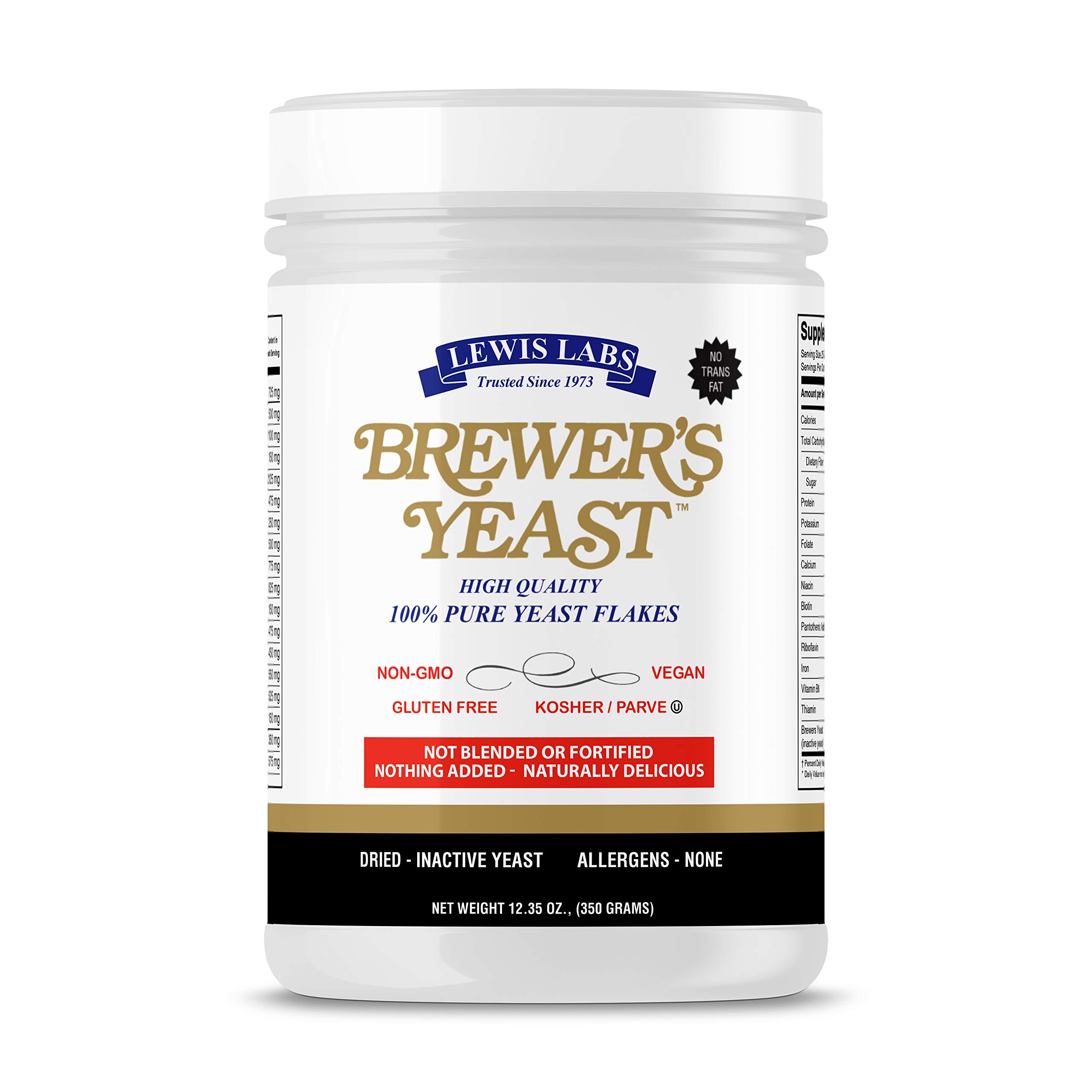Lewis Labs Brewer's Yeast Flakes Beer Yeast Is A Rich Source Of Amino