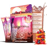 Yerba Mate, Electrolyte Packets, Yerba Magic, Zero Sugar, Tropical, 20ct | Yerba mate caffeine with electrolytes, coconut water, sea moss, hydration packets, zero sugar, tropical punch, 15 calories