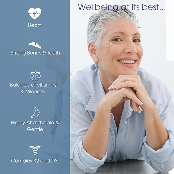 CALCIUM SUPPLEMENT FOR WOMEN & MEN – CALCIUM CITRATE & HYDROXYAPATITE + VITAMIN D3 K2 MAGNESIUM ZINC & MORE FOR COMPLETE BONE HEALTH, 180 TABLETS