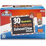 Elmer's All Purpose School Glue Sticks, Washable, 7 Gram, 30 Count