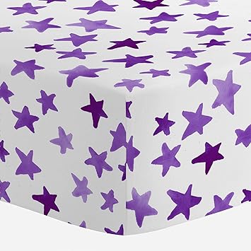 purple crib sheet