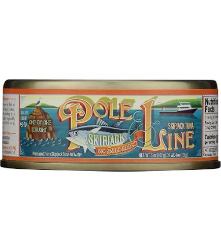 Amazon.com : POLE AND LINE Albacore Tuna in Water No Added Salt, 5 OZ : Grocery & Gourmet Food Amazon.com : POLE AND LINE Albacore Tuna in Water No Added Salt, 5 OZ : Grocery & Gourmet Food