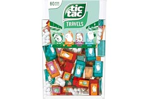 TIC TAC Box with 60 Mini Boxes (Mint, Orange, Spearmint, Peach and Passion fruit) 234g by Tic Tac