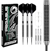 RED DRAGON Darts Pegasus Original | Pegasus Switch Points - Powered by Winmau Darts Metal Tip | Professional Tungsten Dart Set | 21g, 22g, 23g, 24g, 25g, 26g, 28g, 30g | Amazon Dart Set with Case