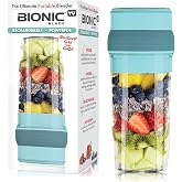 Bionic Blade Mini Portable Blender Juicer Bottle 26.5 oz, BPA-Free - Cordless &amp; Rechargeable, Travel-Friendly Size for Smoothies, Shakes, Juices, Home &amp; Kitchen Essentials, Mint, As Seen on TV