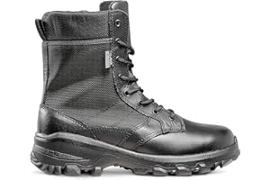 5.11 Tactical Men's 8" Black Leather Speed 3.0 Waterproof Combat Military Boots, Style 12371