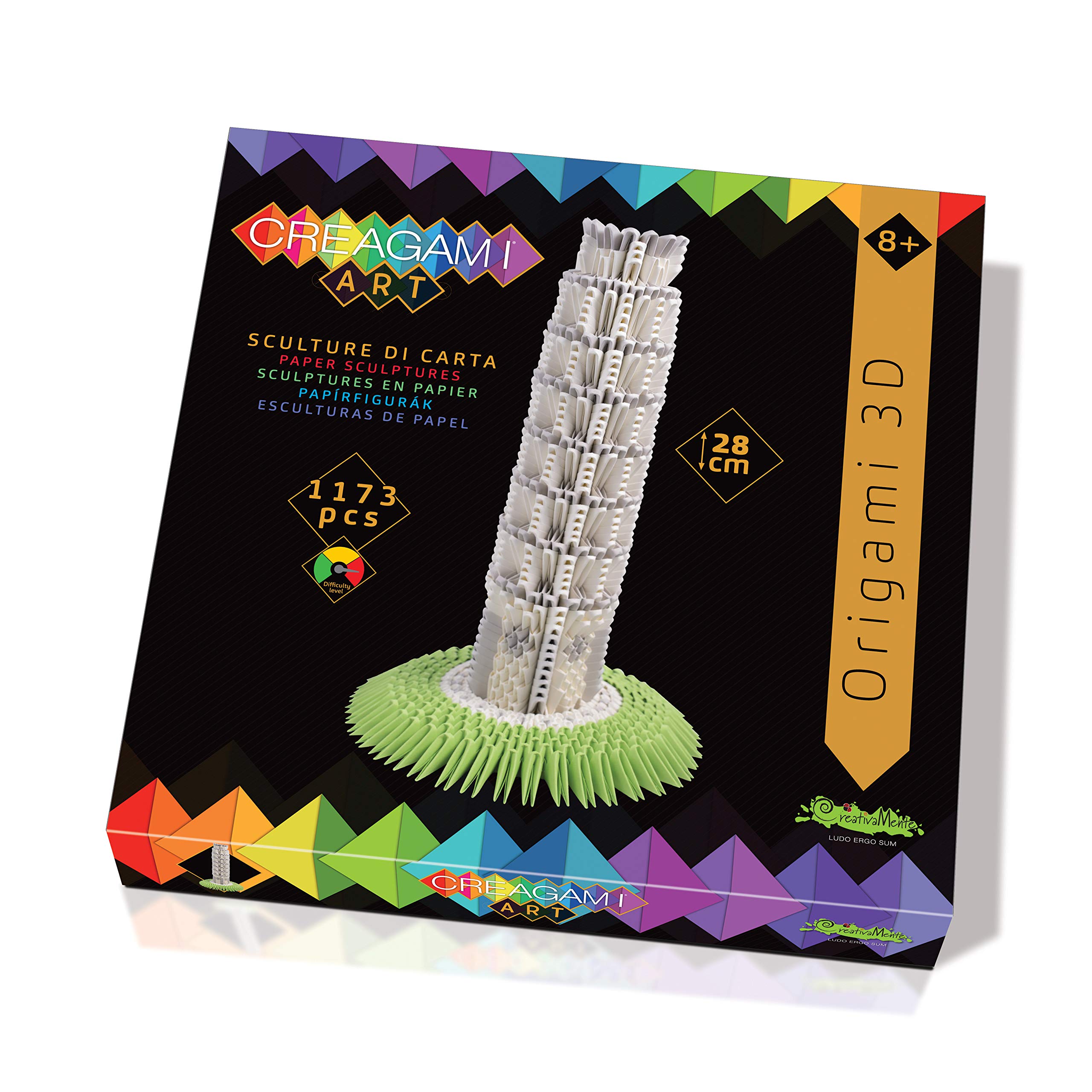 CreativaMente 741 Creagami Art-Tower of Pisa-Box Game