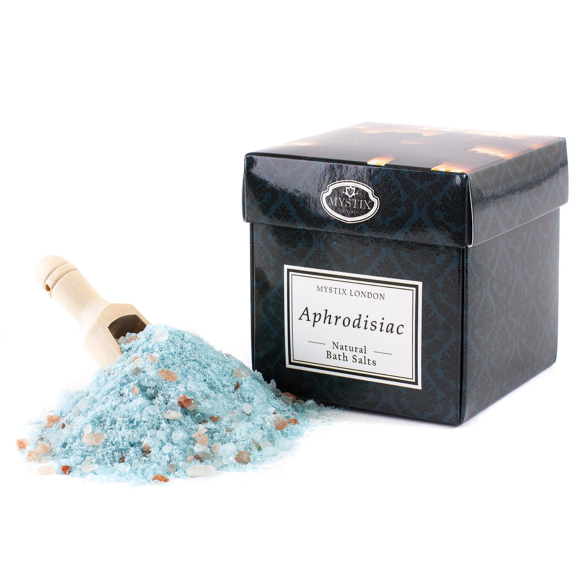 Mystix London | Aphrodisiac - 100% Natural Bath Salts | A Medley of Epsom, Dead Sea Mineral and Himalayan Pink Salts | Perfect as a Gift | Handmade in UK