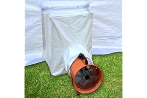 Cootentler Air Draft Device Connection for Connecting Booth and Exhaust Fan, Better Filter Out Overspray & Odor(Exhaust Fan is Exclude, White)