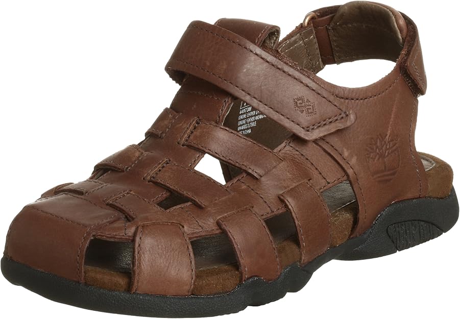 Amazon.com | Timberland Watercrest Fisherman Sandal (Toddler/Little Kid/Big Kid), Red Brown 