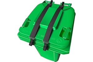 COMBATCH 2 PCS Adjustable Double Claw Trash Can Lock Strap to Prevent Raccoons, Dogs, Mice and Other Small Animals From Rummaging, Garbage Can Lid Lock Keeps Lid Securely in Place in Strong Winds