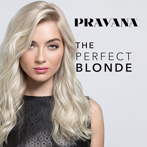 PRAVANA THE PERFECT BLONDE SEAL & PROTECT LEAVE-IN CONDITIONER | NEUTRALIZES BRASSY, YELLOW TONES | FOR COLOR-TREATED HAIR | DETANGLES, PROTECTS, MOISTURIZES STRANDS | 2 FL OZ