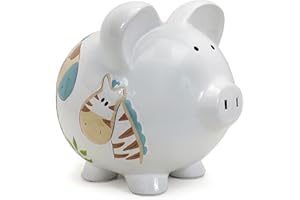 Child to Cherish Ceramic Piggy Bank for Boys (Jungle Jack)