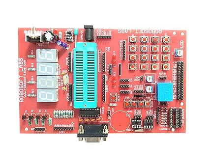 Robosoft Labs AVR Development Board for ATMEGA16/ATMEGA32 (40 pin) microcontrollers with RS232