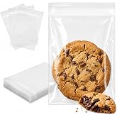 BakeBaking Cookie Bags, Clear Self Sealing Cellophane Bags 4x6 in, 200 Ct | 4x6 cellophane cookie bags with seal for treats, candy, party favors and small-business packaging (10.2 x 15.2 cm)