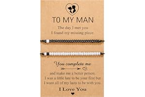 UNGENT THEM Pinky Promise Matching Bracelet for Couples Soulmate Man Distance Relationship Gifts for Women Men Him Her…