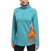Miusey Womens Quarter Zip Running Pullover Jackets Long Sleeve Workout Tops (PRIME)