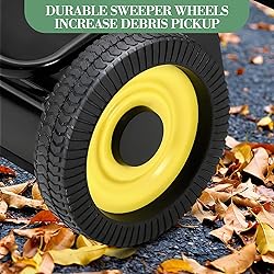 GarveeTools Tow Behind Lawn Sweeper, 50" Pull