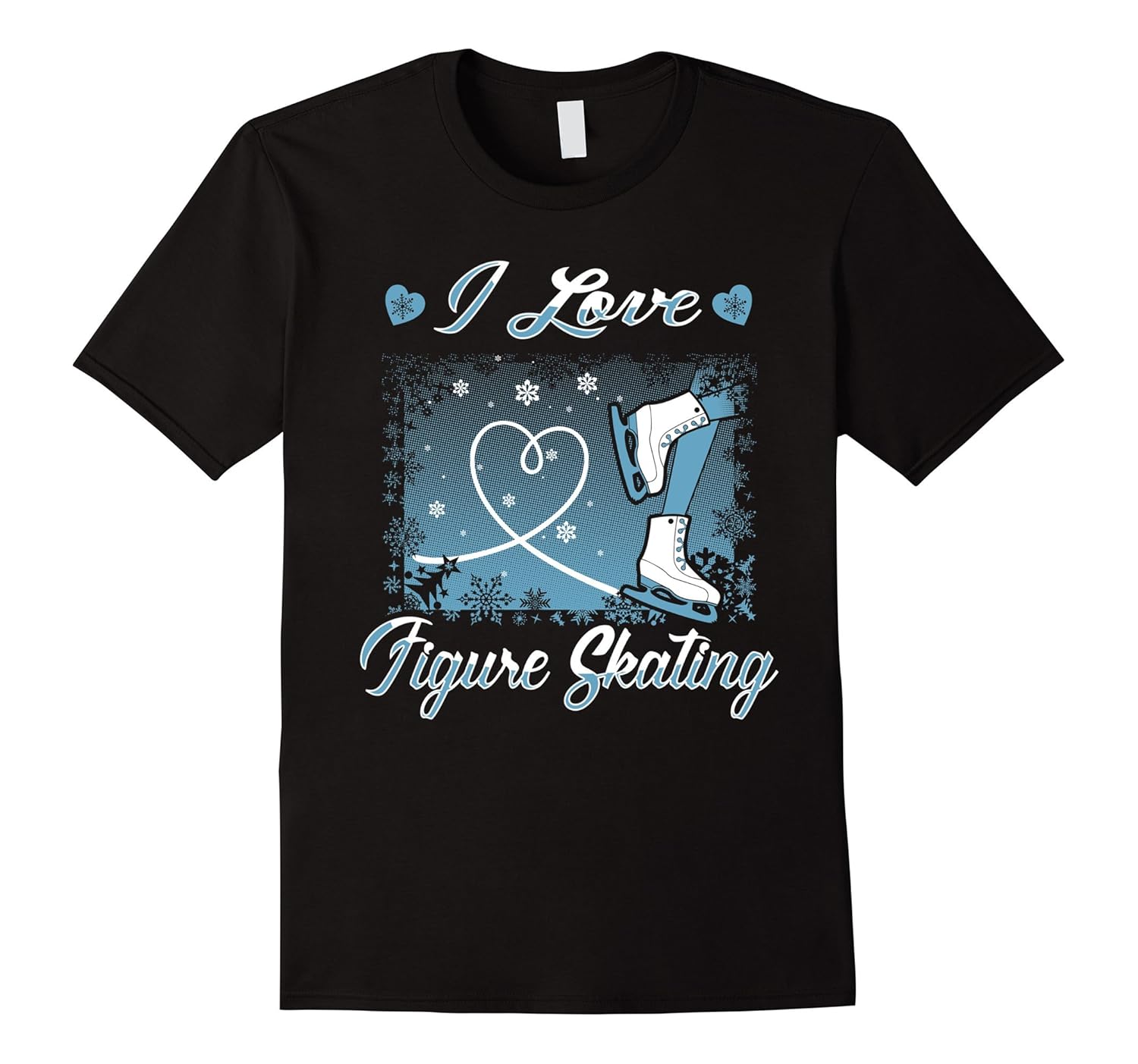 I Love Figure Skating Ice Skater T ShirtArt Artvinatee