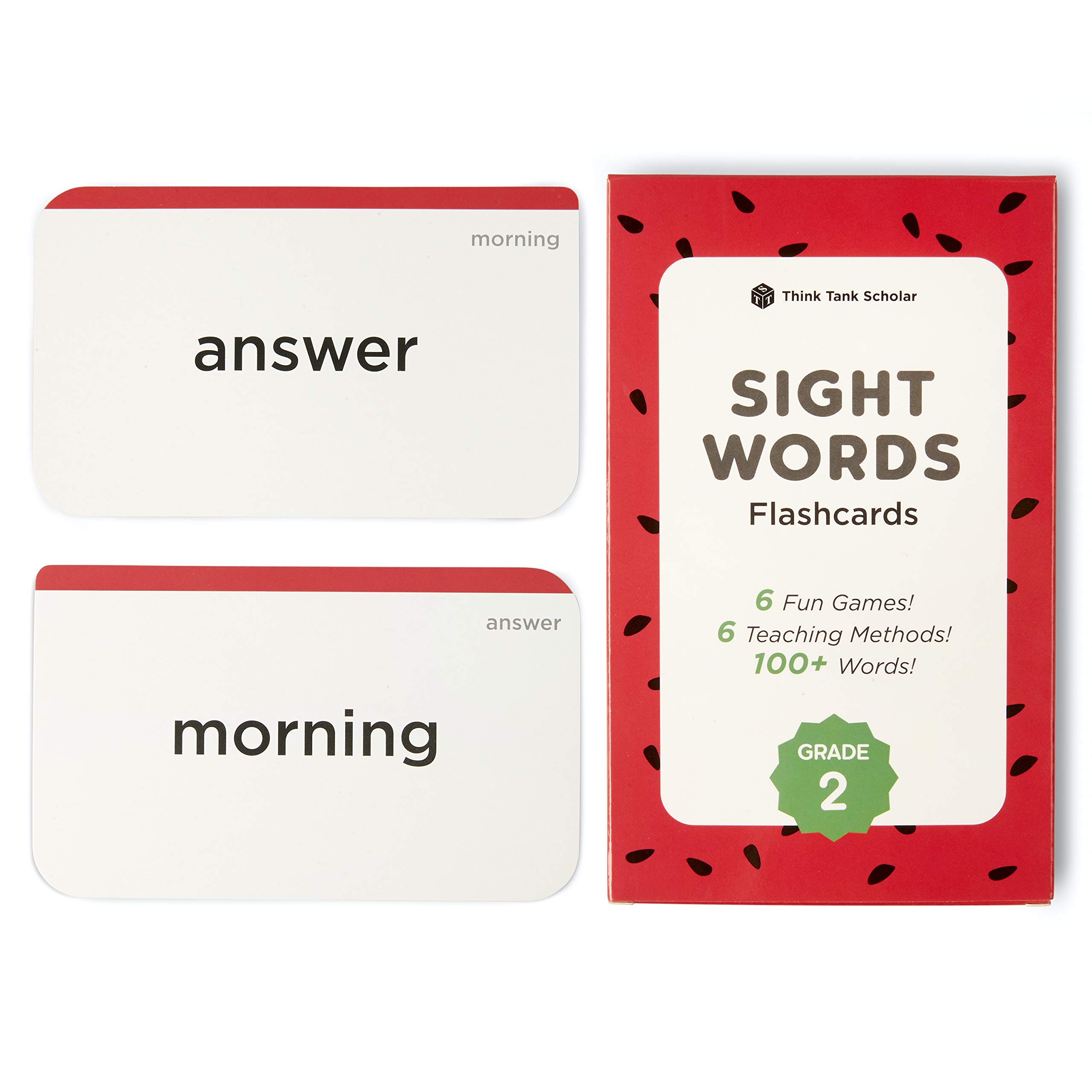 Think Tank Scholar 100+ Grade 2 (UK: Year 3 - Key Stage 2, KS2) Sight Words Flash Cards for Readers Ages 7 to 8 Years Old