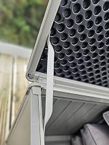 Garden Store Direct 190L Grey Plastic Outdoor Storage Box 96x45x49cm Strapped view 8