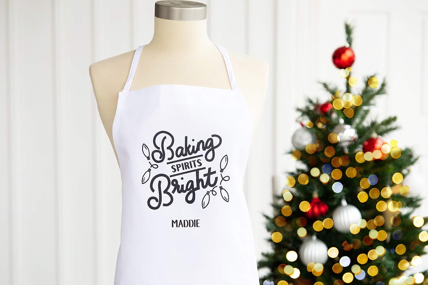 Qualtry Personalized Christmas Aprons, Custom Chef Apron