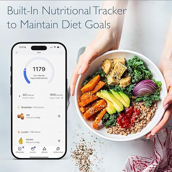 THE BODY SMART SCALE: 8-ELECTRODE HEALTH POD SCALE WITH 40+ MEASUREMENTS INCLUDING WEIGHT, FAT, BMI, MUSCLE MASS – FULL BODY COMPOSITION, 400 LBS LIMIT, 4XAAA BATTERIES INCLUDED