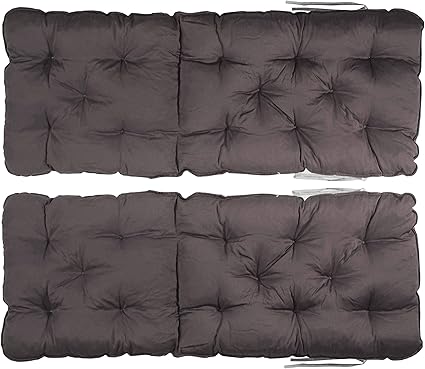 Amazon De Ambientehome 2er Set Hochlehner Auflage Kissen Ruckenteil Ca 70 Cm Polsterauflage Grau 120 X 50 X 12 Cm 74092