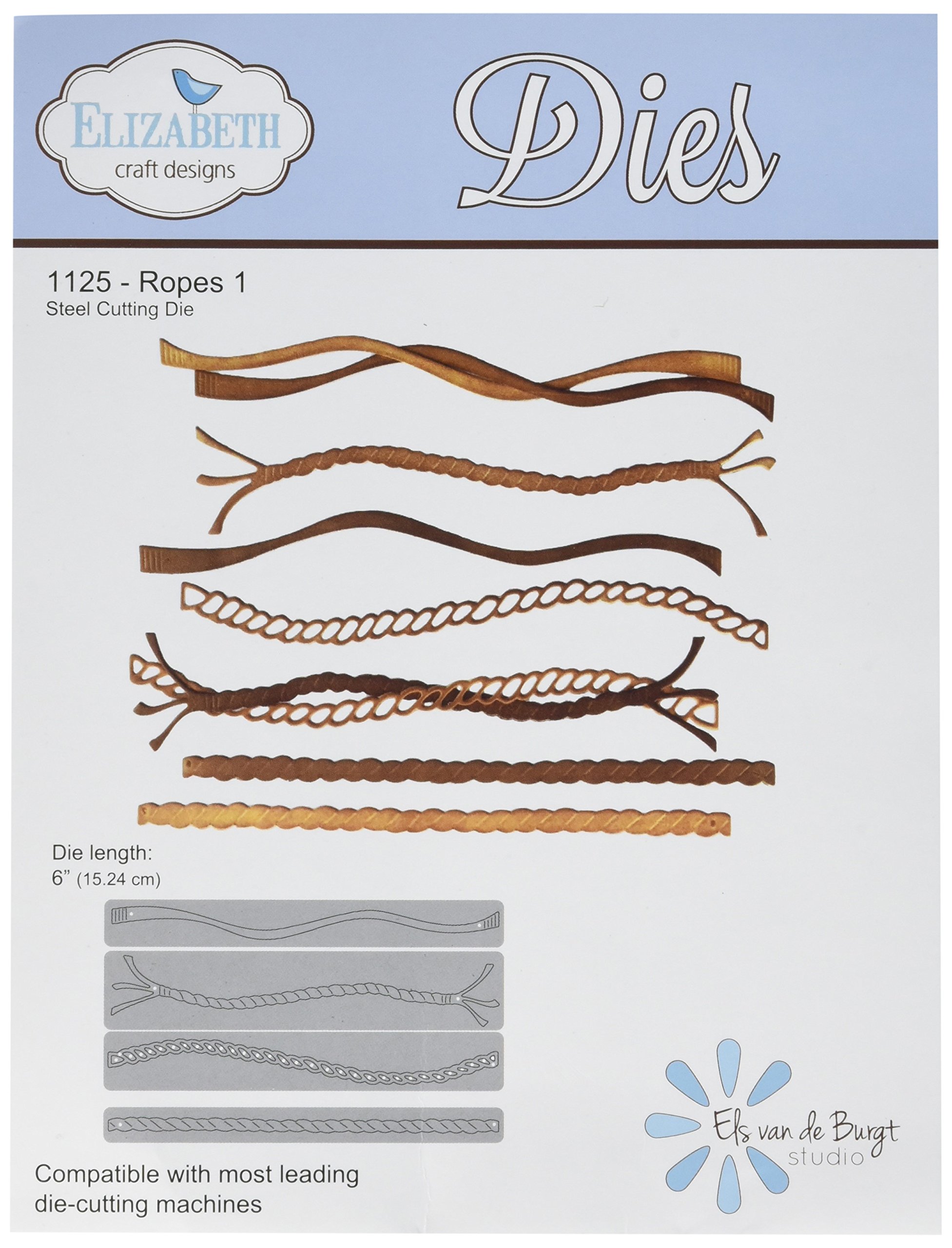 Elizabeth Craft Designs Metal Die Ropes 1, 6-inch , ECD1125,Grey