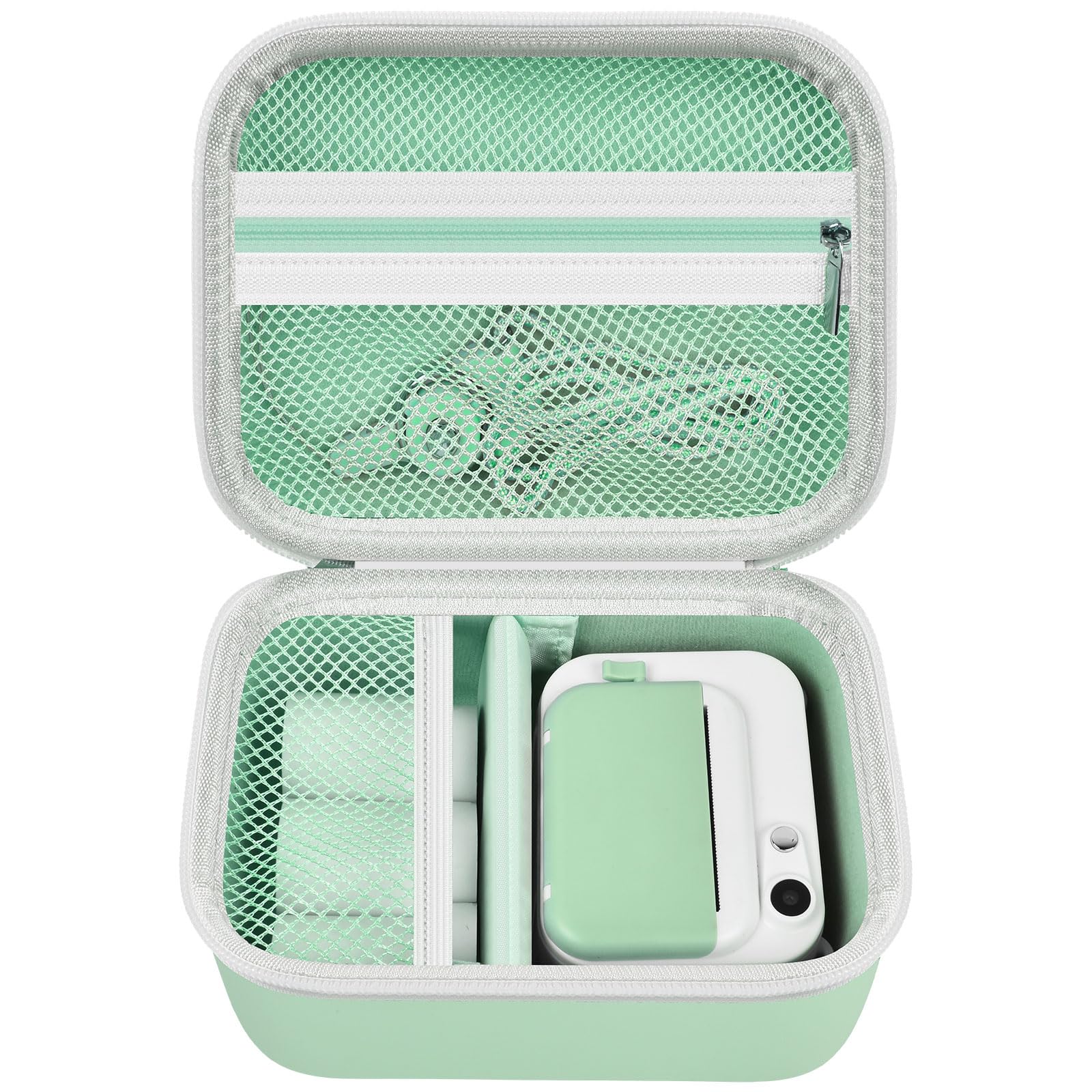 PAIYULE Kids Camera Case for HiMont/for Hangrui/for Gofunly/for GREENKINDER Digital Cameras, Print Instant Camera Box Holder for Memory Card - Bag Only, Light Green