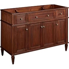 Signature Hardware 454066 Elmdale 48" Mahogany Wood Single Vanity Cabinet