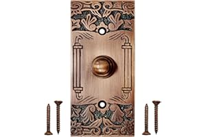 Akatva Door Bell Button – Bell Push Button – Doorbell Chime Wired - Doorbell Button Wired – Door Bell Ringer Button – Doorbell Button Replacement – Wired Doorbell Button - Antique Copper Finish