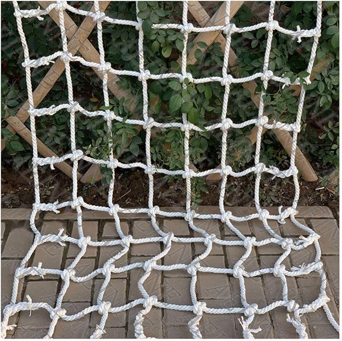 White Cargo Net,Cargo Climbing Net Rope Netting Playground Kids Outdoor Climb Swing