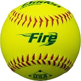 Baden ASA Fire Synthetic Cover Slowpitch Softball (One Dozen)