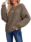 Miessial Women's 2023 Fall Winter Casual Boat Neck
