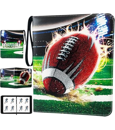 Amazon.com: Football Card Binder, 4 Pocket Sport Cards Binder 400 Pockets Trading  Binder Holder Album Compatible with Football Cards, Trading Cards, MTG and  Other TCG (Red) : Toys & Games