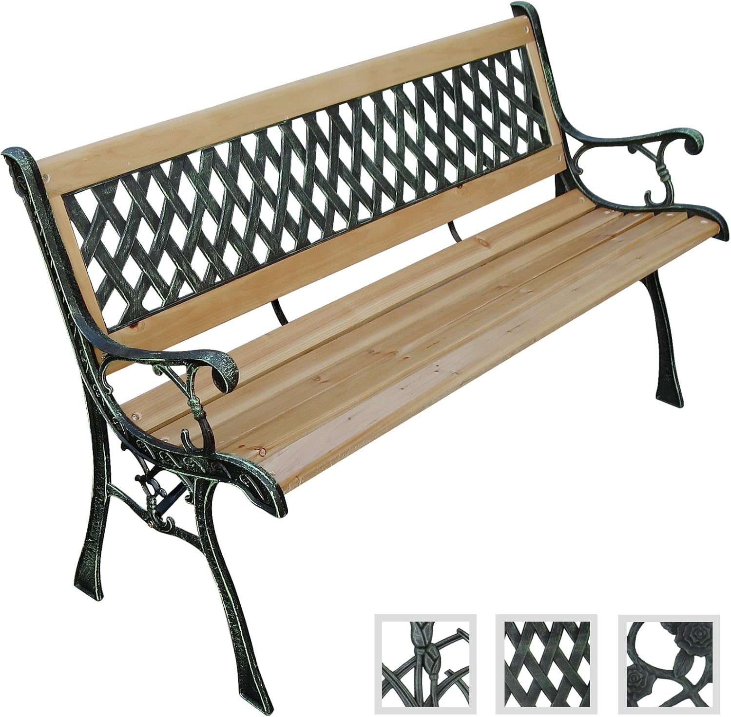 Heavy Duty Garden Bench Bench Garden Furniture in Various Designs 122 x