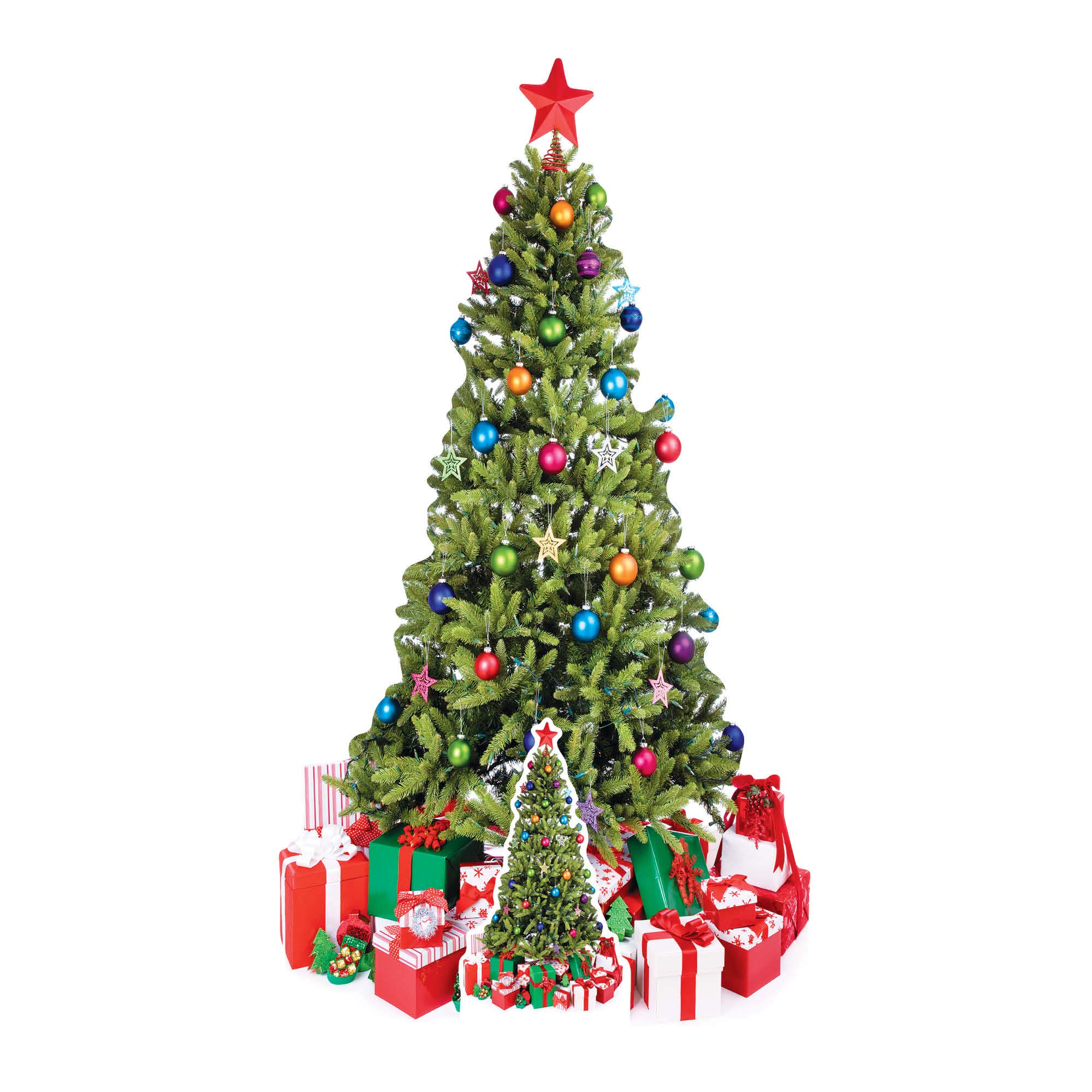 Star Cutouts Ltd SC57 Large Christmas Tree Cardboard Cutout Perfect for Staff Room and Office Christmas Decorations, Parties and Events Height 178cm — image 1