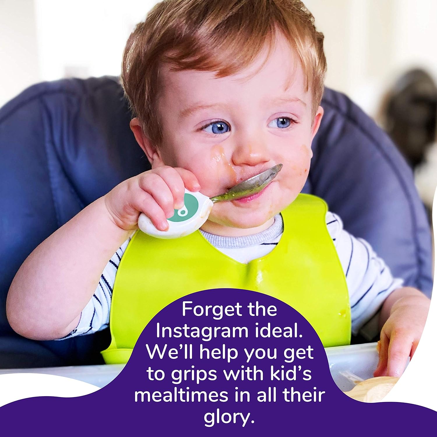 Doddl Cutlery Set for Children, Toddlers or Babies 12+ Months - Knife, Fork & Spoon Flatware - Teaches Self Feeding & Weaning with Silverware Utensils – Suitable for Home or Preschool Use (Blue) : Baby